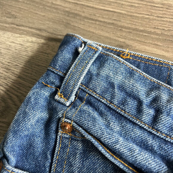 VTG Levis 517 Jeans Fits 34x26 Raw Hem Saddleman Orange Tab‎ 1980s Made in USA - Picture 7 of 10